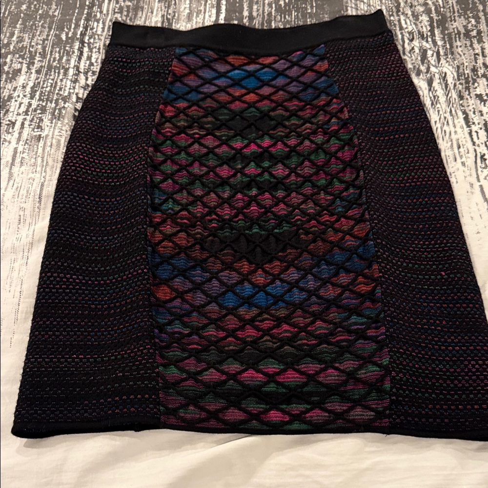 Missoni Black and Multicolor Pencil Skirt